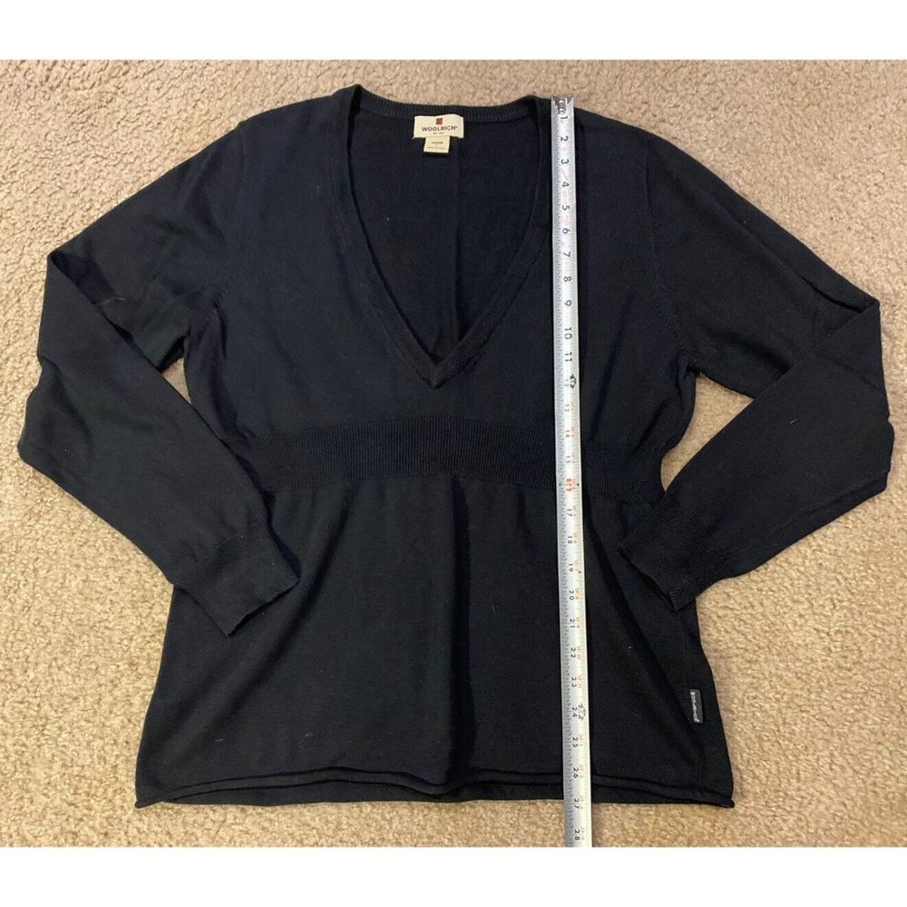 Woolrich Women’s Black Long Sleeve Blouse Size Large - Picture 4 of 6